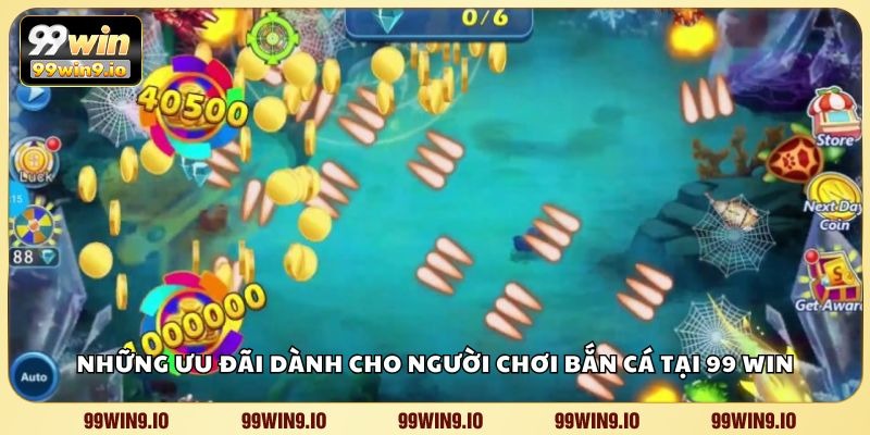 Những ưu đãi dành cho người chơi bắn cá tại 99 WIN