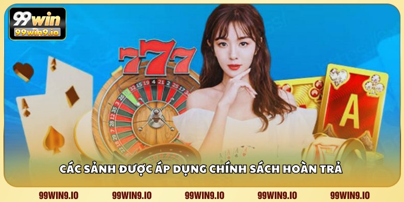 Các sảnh được áp dụng chính sách hoàn trả 